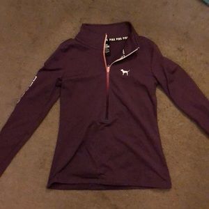 Pink 3 quarters zip shirt